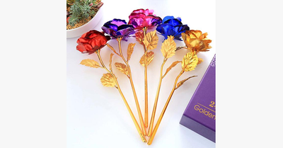 24K Forever Gold Plated Rose - Assorted Colors