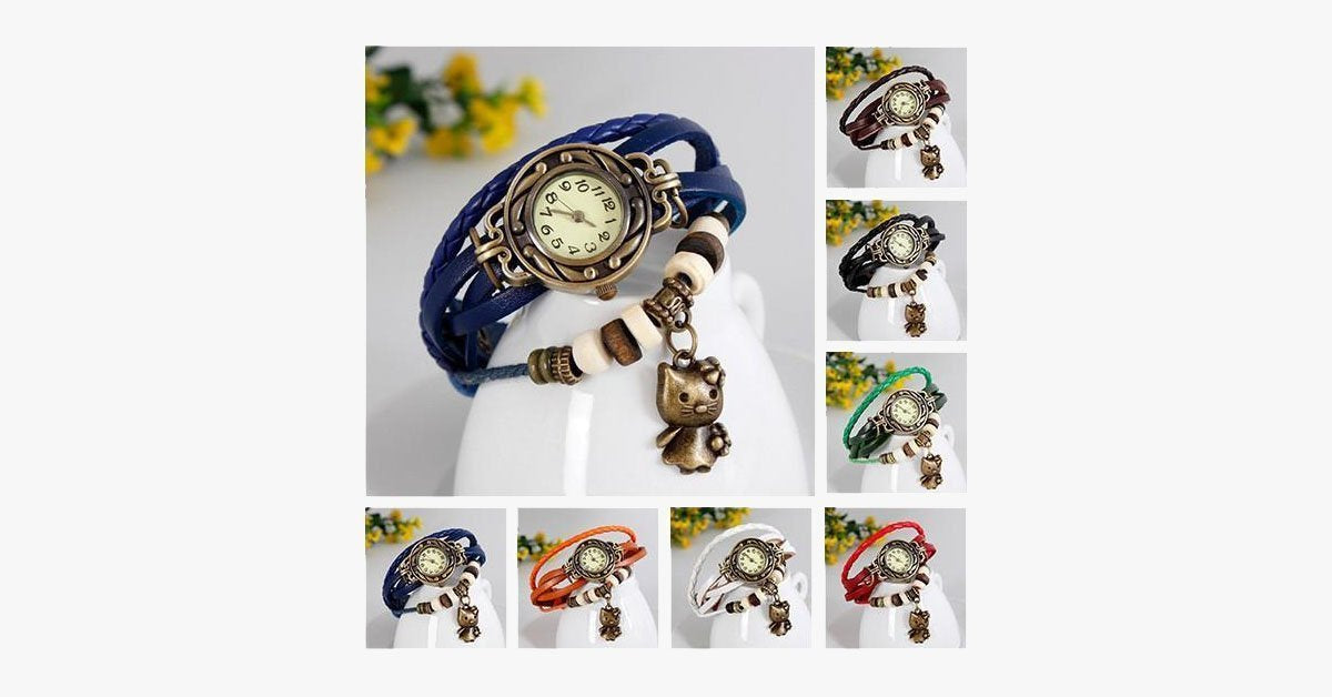 Cute Kitty Wrap Watch – Get the Perfect Charm!