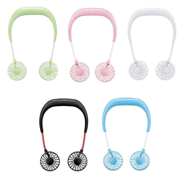 Portable Hand-free Neckband Fan