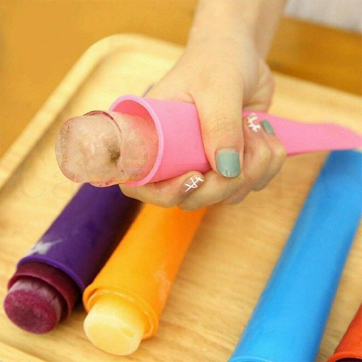 Colorful Silicone Ice Pop Mold Set