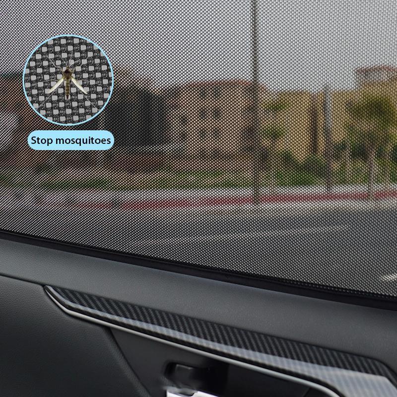 Car Side Window Magnetic Sunshade Curtains (2 PCs)
