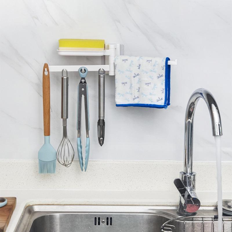 Creative Rotating Hook Storage Rack