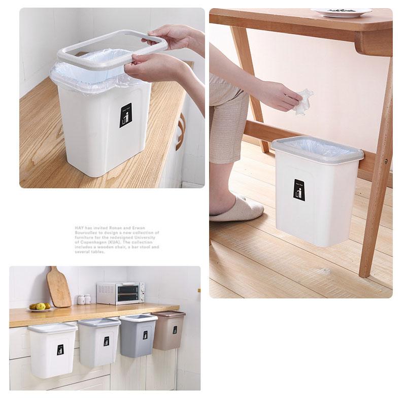 Convenient Push-top Trash Can
