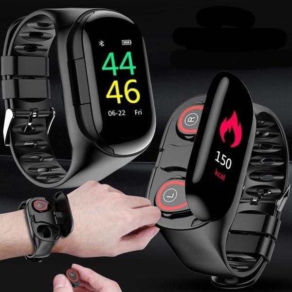 Smart Watch with Bluetooth Earphone