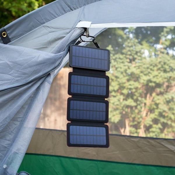 Solar Powered Battery Bank - Wireless Charger