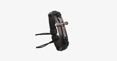 Cross Leather Vintage Bracelet