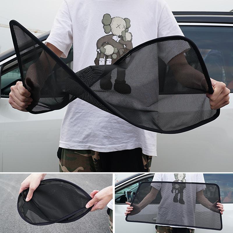 Car Side Window Magnetic Sunshade Curtains (2 PCs)