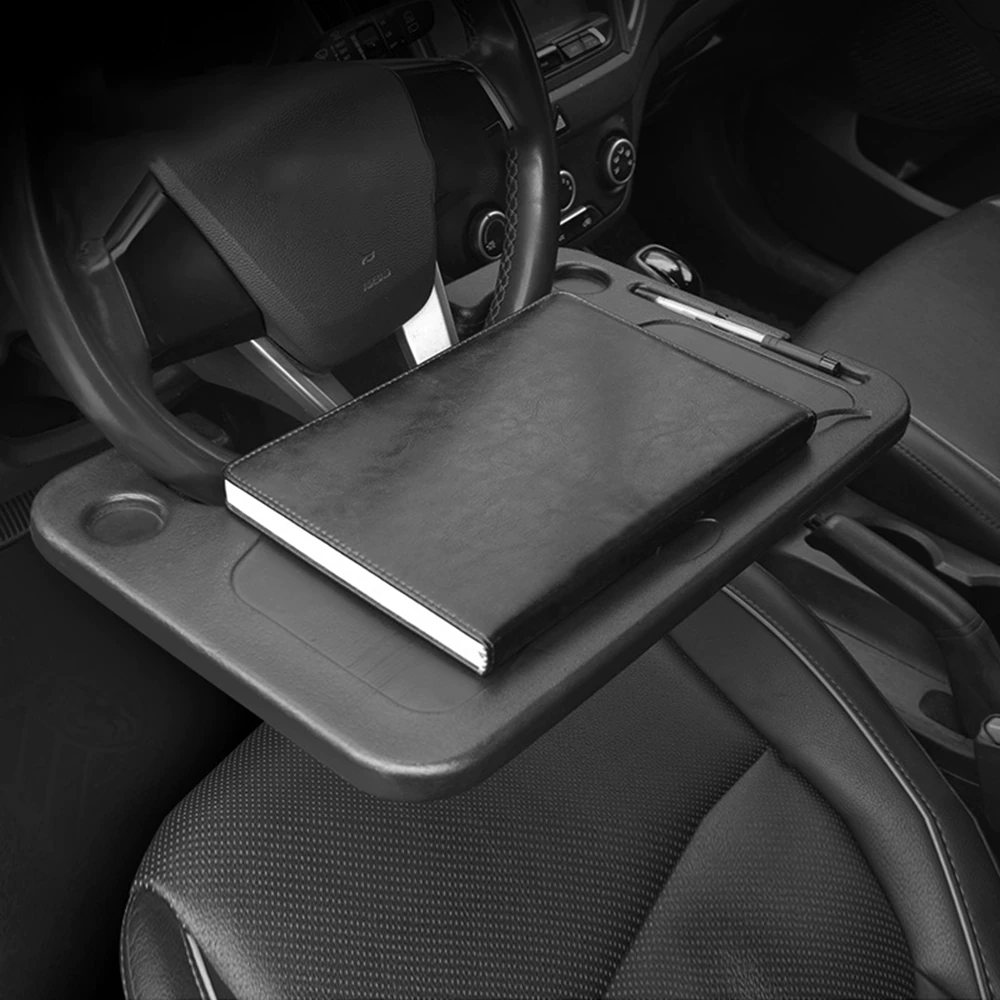 Car Mini Table Laptop Computer Desk Drink Food Coffee Tray Stand Steering Wheel.