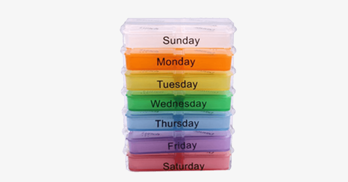 Compact Weekly Pill organizer