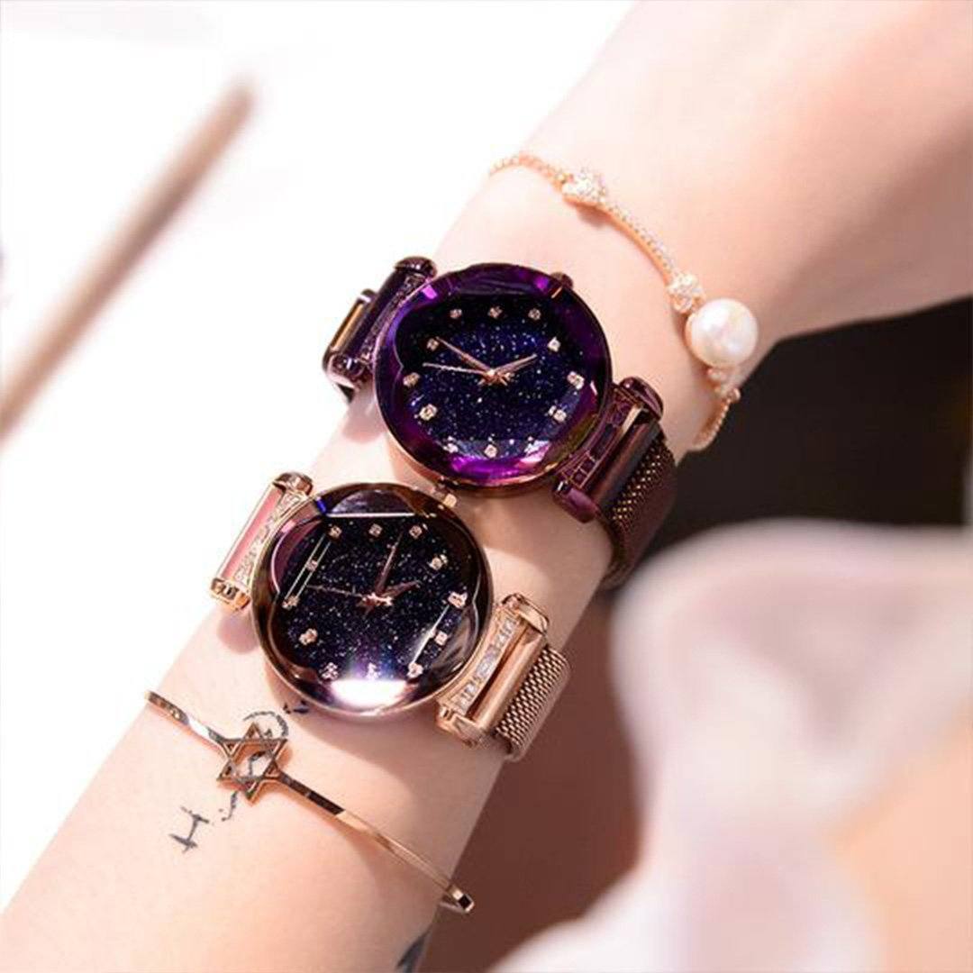 Women Starry Waterproof Watch