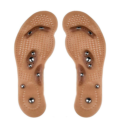 Acupressure Magnetic Massage Insoles 2 Pack for Women and Men, Feet Reflexology Therapy Insole for Plantar Fasciitis, Pain Relief, Weight Loss