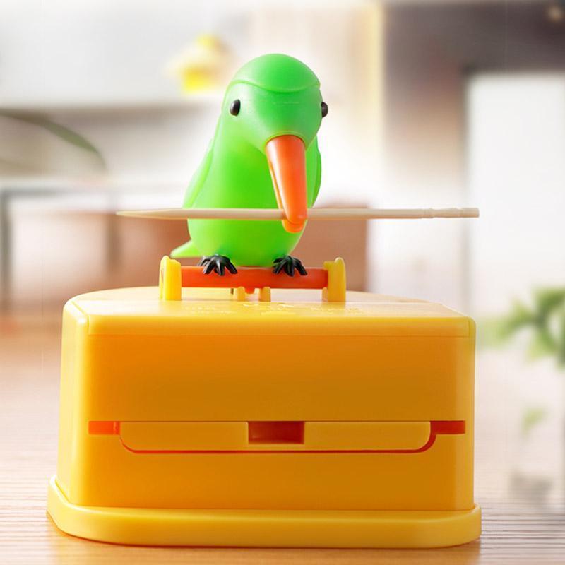 Creative Automatic Toothpick Box Cartoon Bird