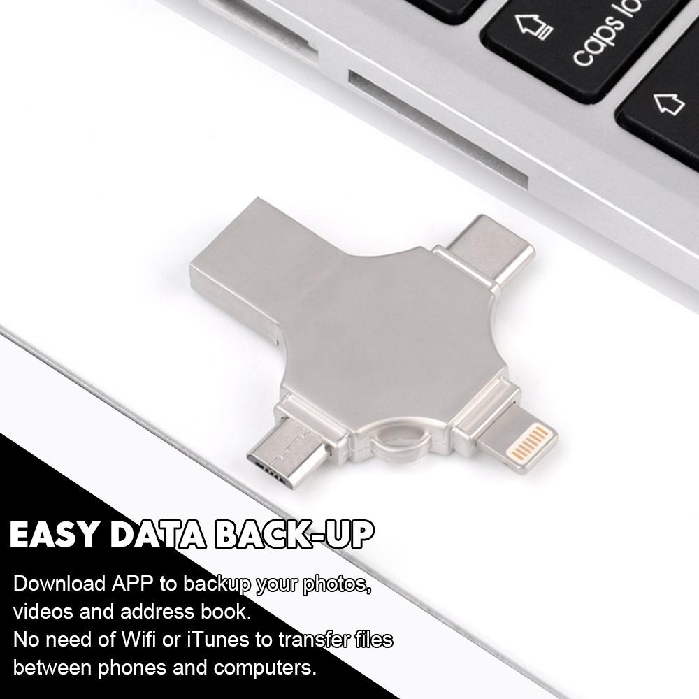 4-in-1 Smart USB Flash Drive