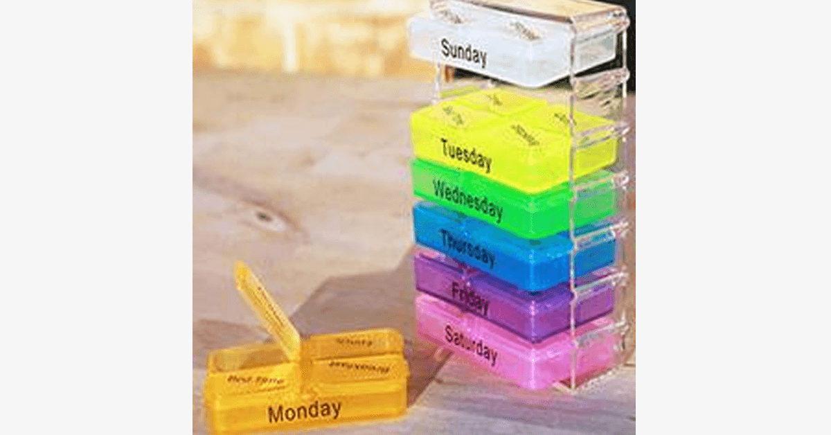 Compact Weekly Pill organizer