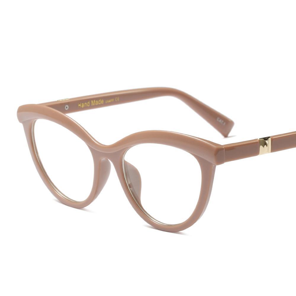 Amber Ultra Light Glasses Frame With Clear Lens