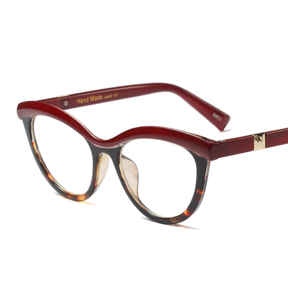 Amber Ultra Light Glasses Frame With Clear Lens