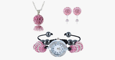 Crystal Watch Balla Pendant Set