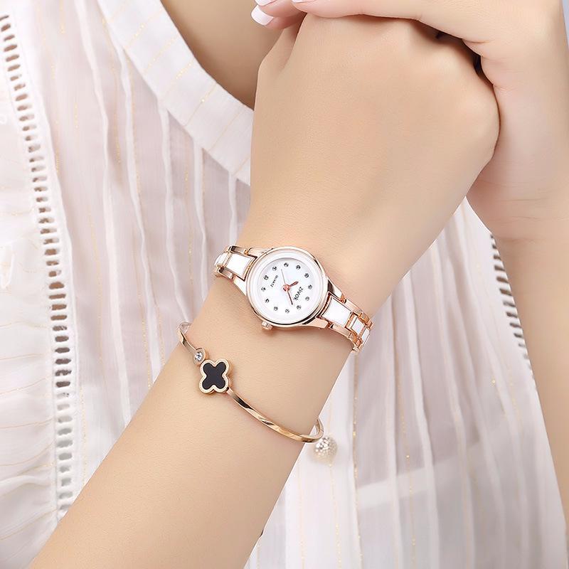 Ceramic Steel Diamond Women's Waterproof Quartz Watch