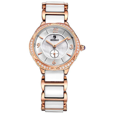 Diamond Casual Ceramic Strap Women's Watch