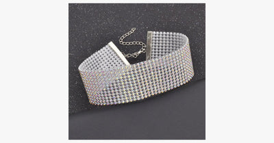 Crystal Collar Choker Necklace