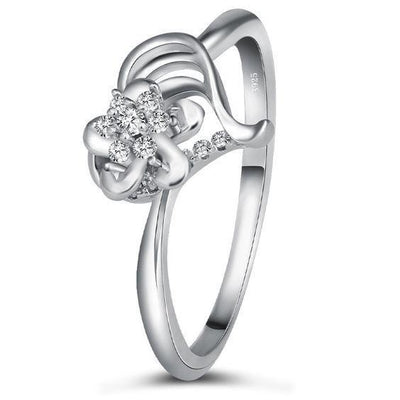 Delicate Petal Heart Shape Ring