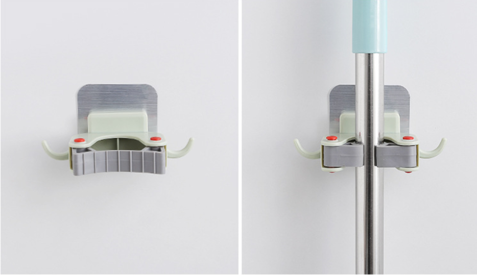 Bathroom Wall Mounted Mop Clip