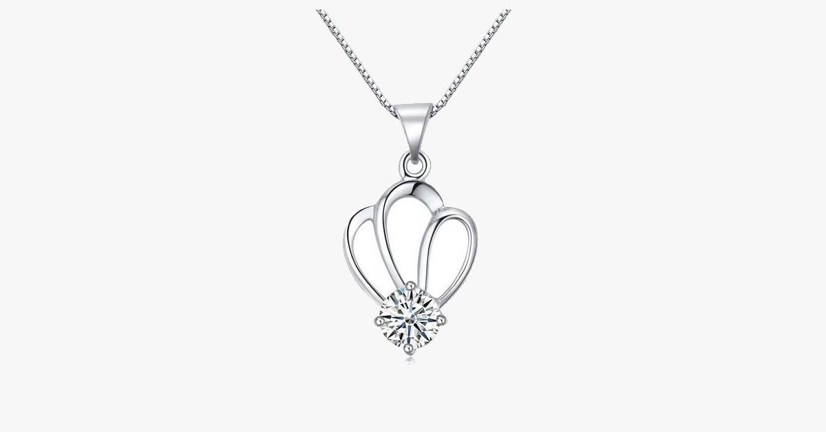 Crown Silver Pendant