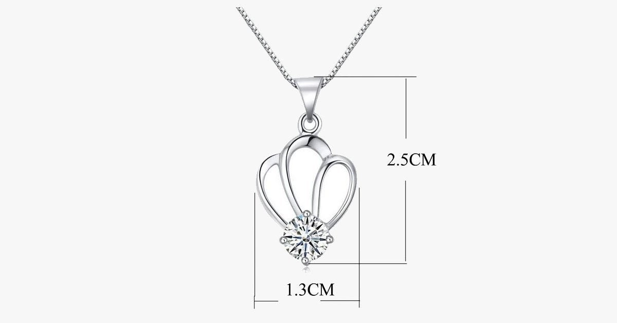 Crown Silver Pendant