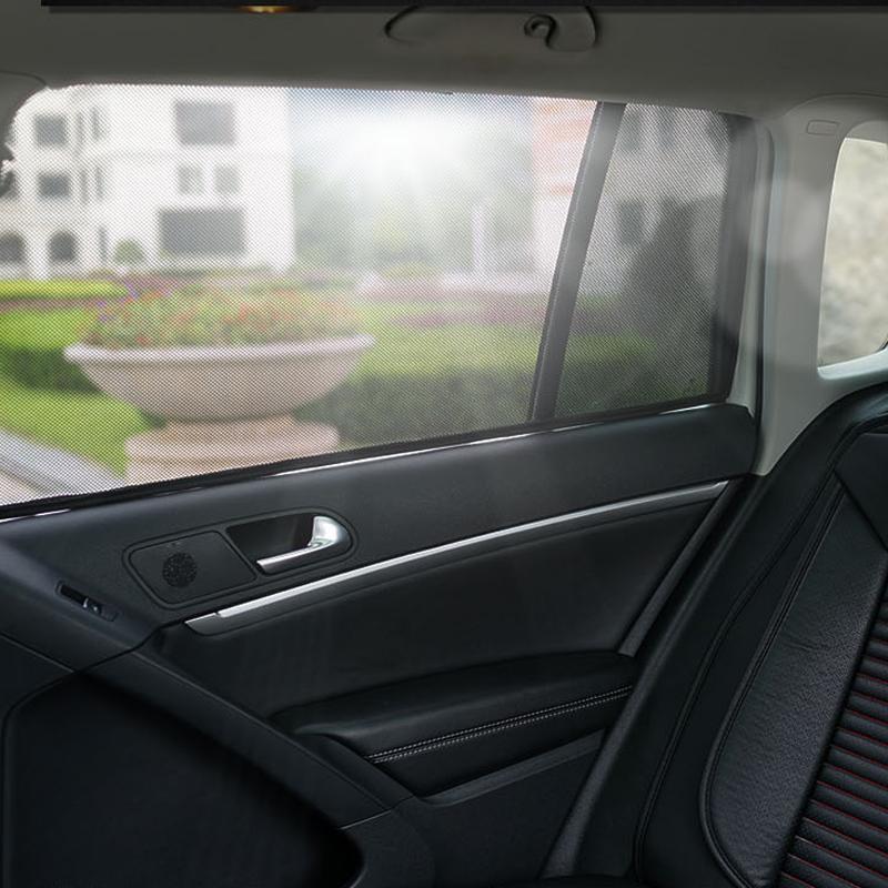 Car Side Window Magnetic Sunshade Curtains (2 PCs)