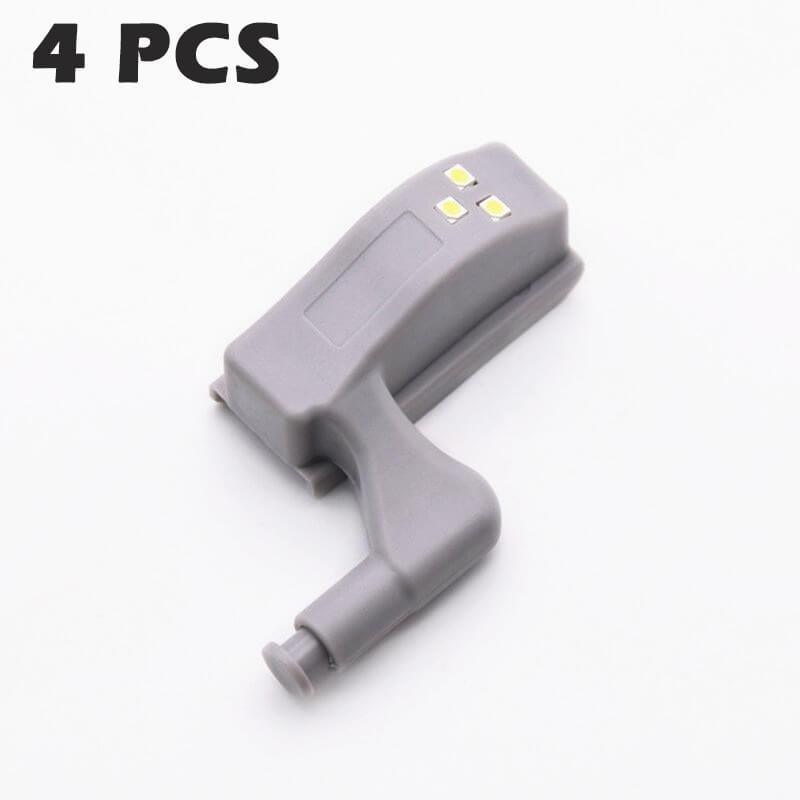 4 PCS Hydraulic Damping Led Hinge Light, Cabinet Light