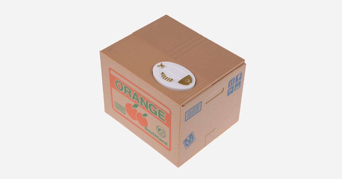 Coin Stealing Cat Piggy Bank