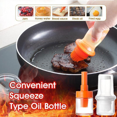 Convenient Squeeze Type Oil Bottle