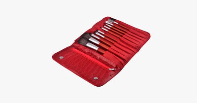 10 Piece Crimson Brush Set – Makeup Blending Gets Better Than Before