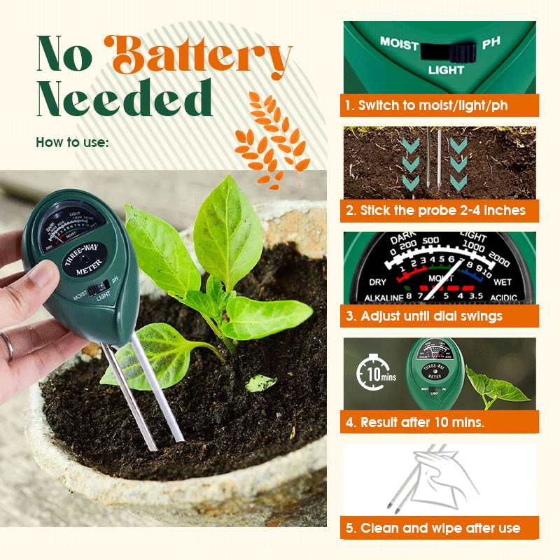 3 in 1 Soil Tester