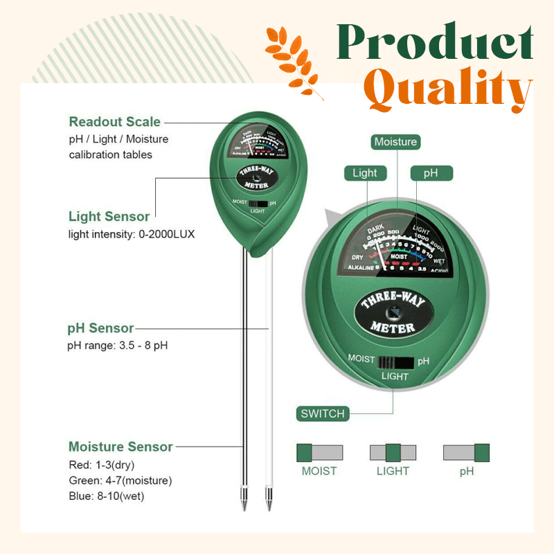 3 in 1 Soil Tester