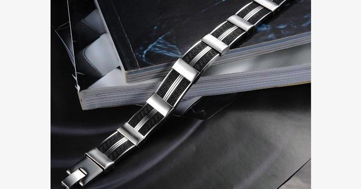 Dark Maze Stainless Steel Men's Bracelet