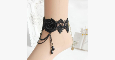 Dark Rose Anklet