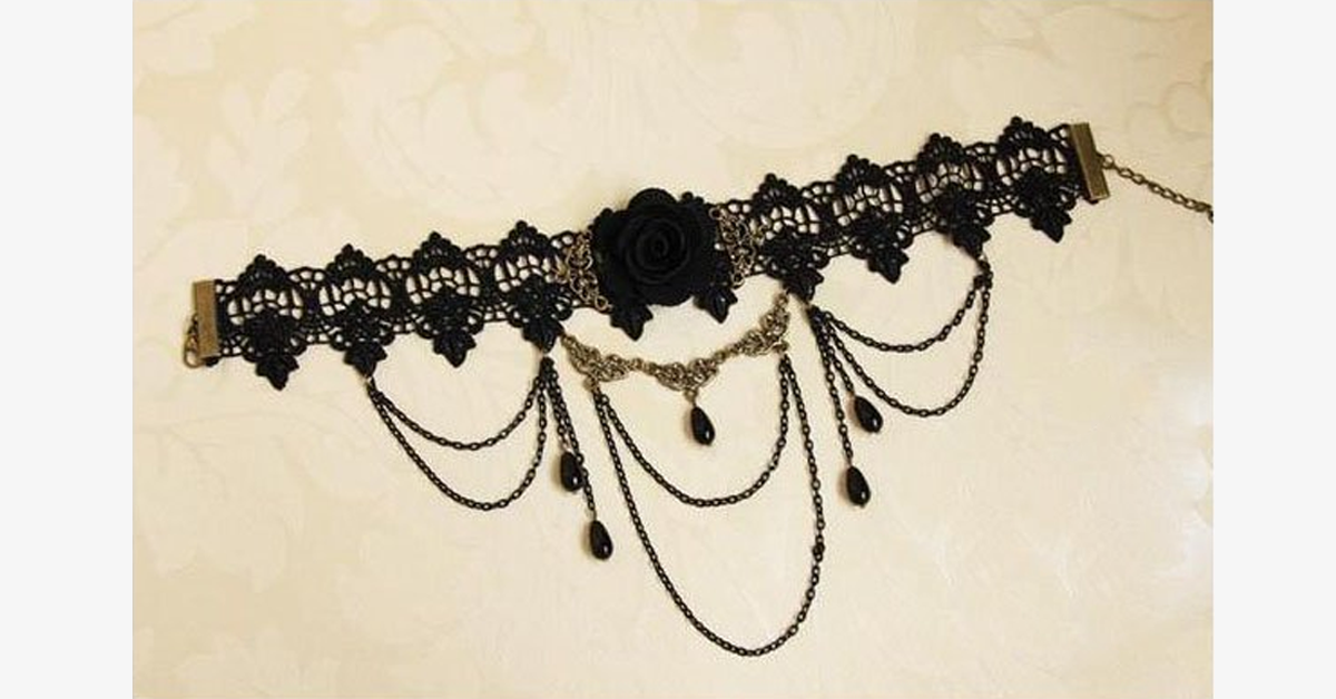 Dark Rose Choker