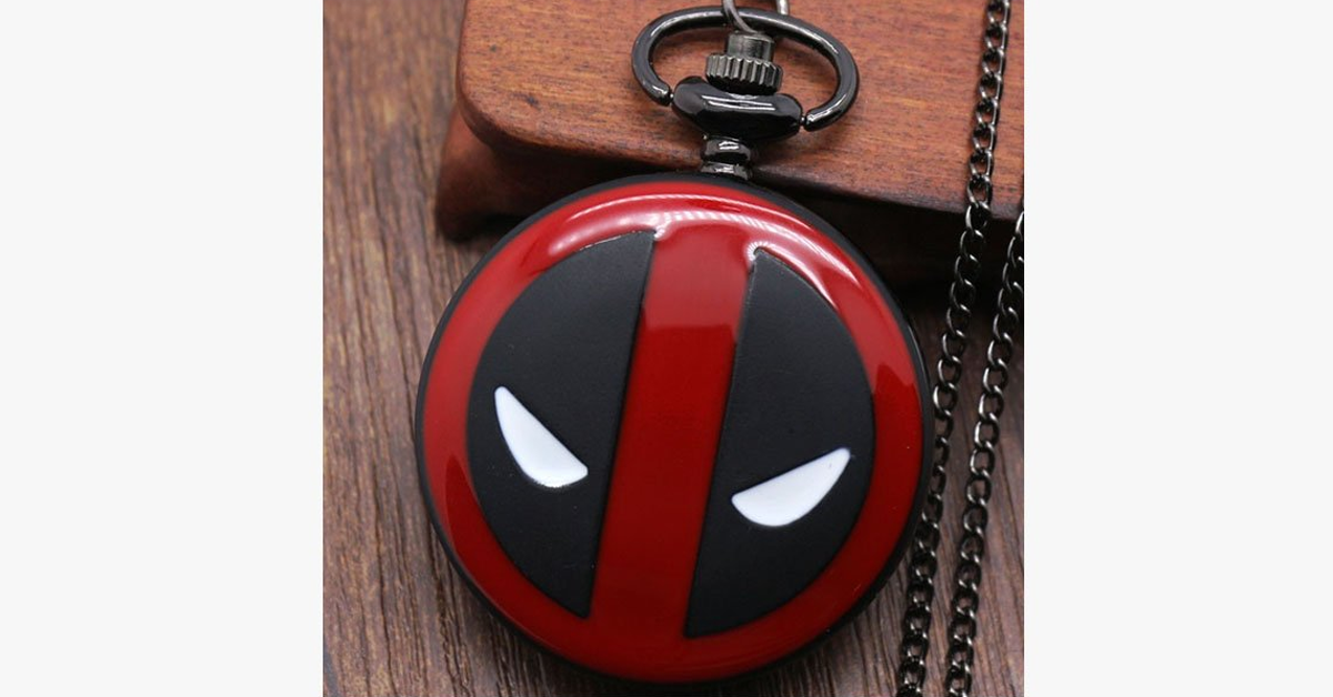 Deadpool Quartz Pocket Watch