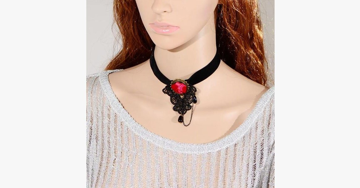 Deep Rose Choker