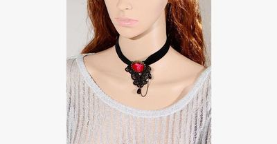 Deep Rose Choker