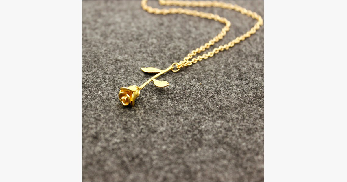 Delicate Rose Flower Pendant
