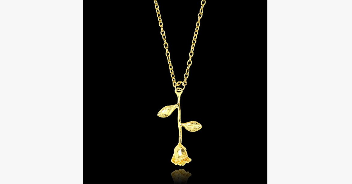 Delicate Rose Flower Pendant