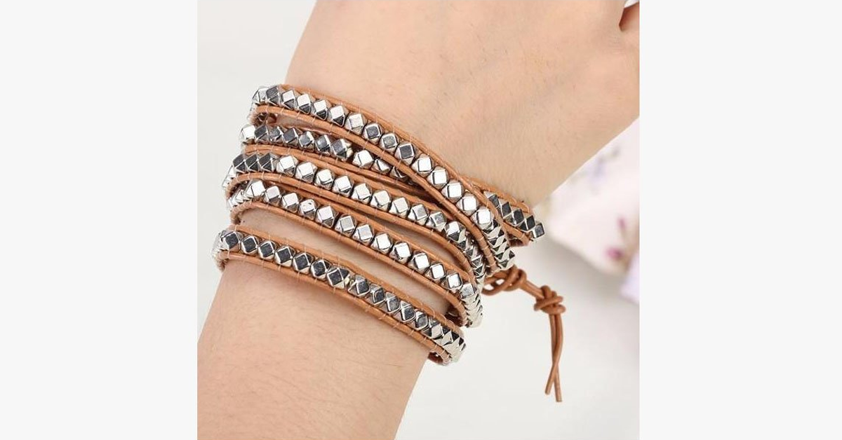 Desert Hex Wrap Bracelet