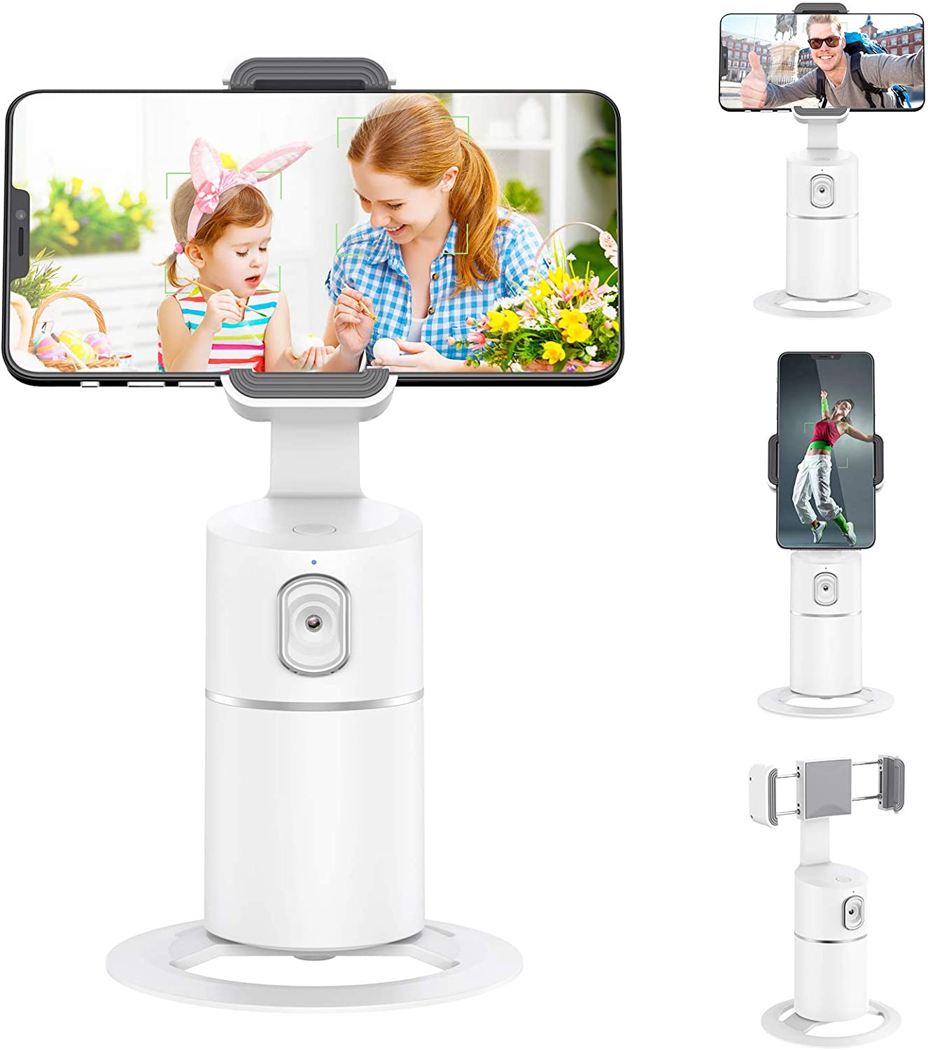 360 Rotation Auto Face Tracking - Auto Face Tracking Tripod - Smart Shooting Camera Holder Selfie Stick