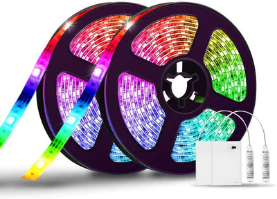 50ft RGB Led Strip Lights, Volivo Color Changing Led Light Strips Kit with Remote Control, Led Lights for Bedroom