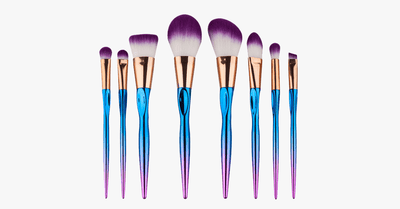 8 Piece Rainbow Mermaid Brush Set – Get Ready for Every Occasion with a Flawless Look