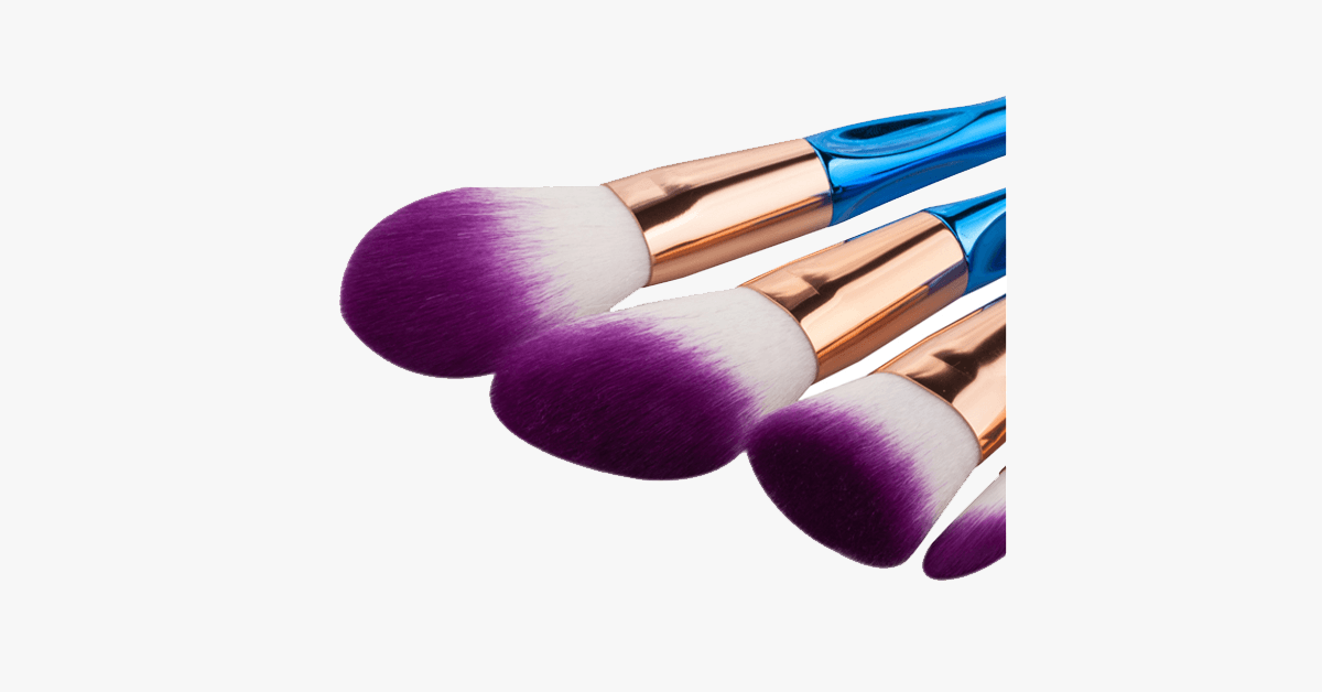 8 Piece Rainbow Mermaid Brush Set – Get Ready for Every Occasion with a Flawless Look