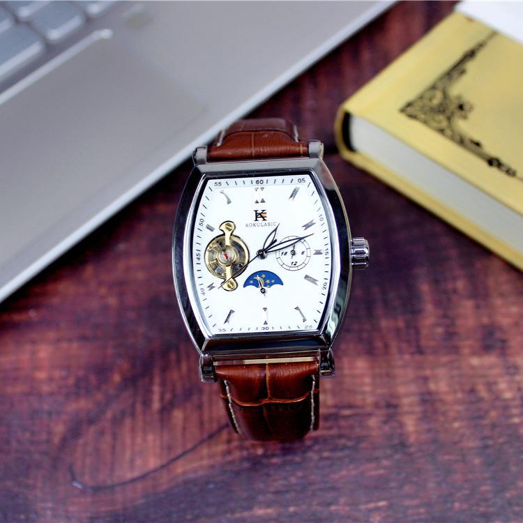 Automatic Hollow Mechanical Watch, Waterproof Multi-Function Watch