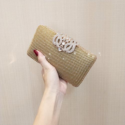 Crown Evening Clutch Bag,Diamond Bag